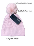 Women’s soft fur lined hat