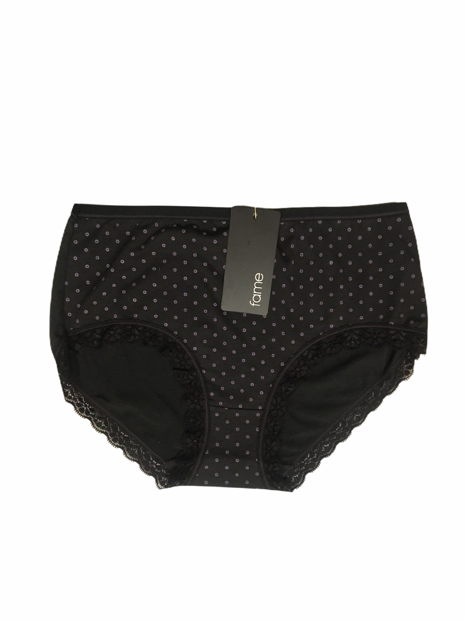 Ladies 6 Pack Size 18-26 Tradie Cotton Underwear Briefs Black Focus (SB3)
