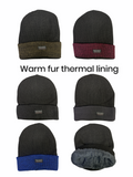 Men’s warm fur lined hats
