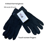 Women’s knitted thermal touchscreen glove