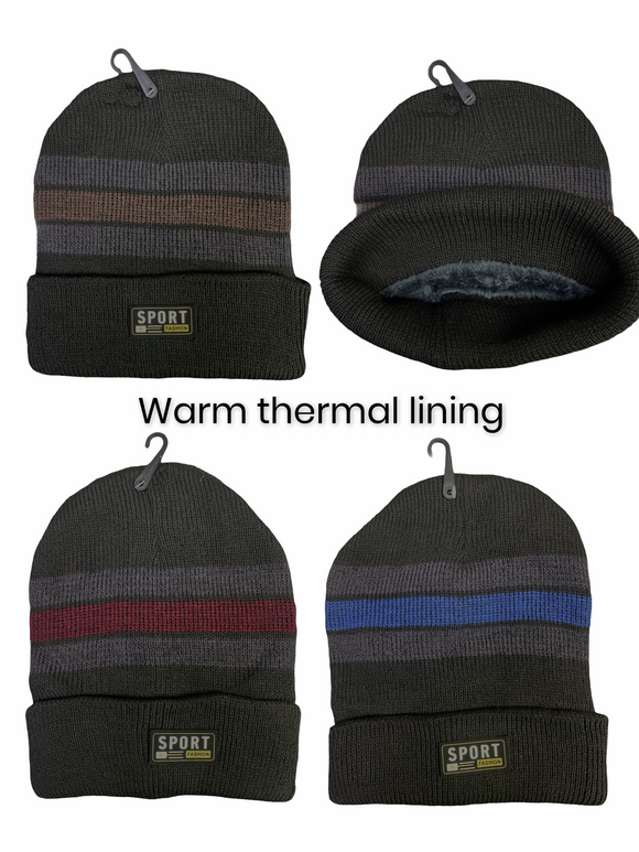 Men’s warm fur lined hats