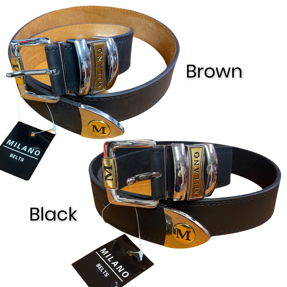 Men's Leather linned Belt