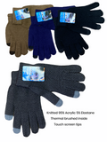 Men’s knitted touch screen gloves
