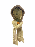 Women’s knitted  hood attached with scurf