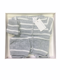 Baby cable knitted 4 Piece pram set