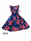 Girls floral party dress