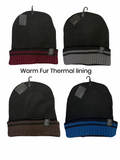 Men’s warm fur lined hats