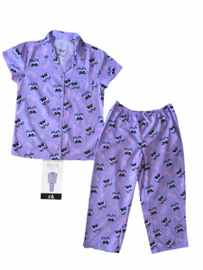 Women's Short Sleeve Cropped Leg Pyjama Set